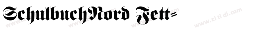SchulbuchNord Fett字体转换